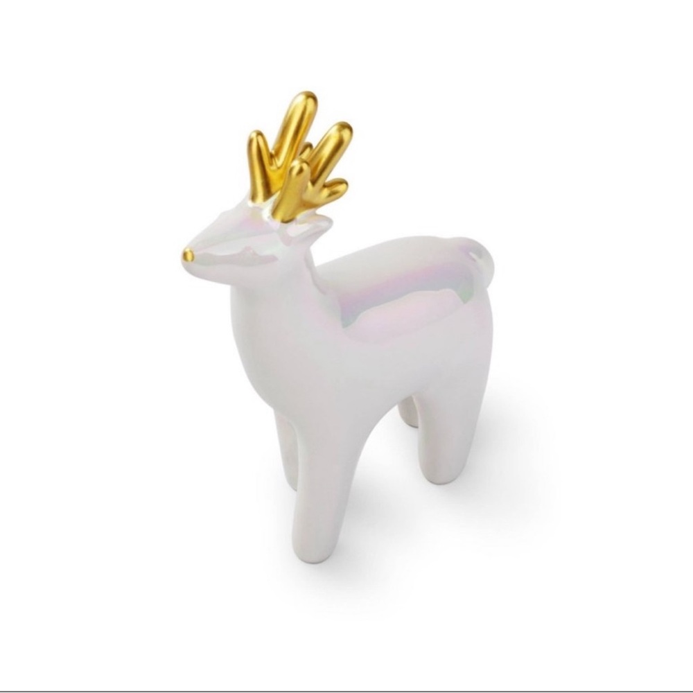3 for $15 SALE Target Bullseye Holiday 2024 Ceramic Iridescent reindeer figural